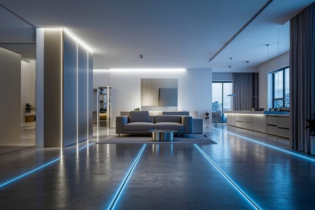 Визуална и емоционална навигация: Led ленти като „светлинни пътеки“ в сгради и апартаменти