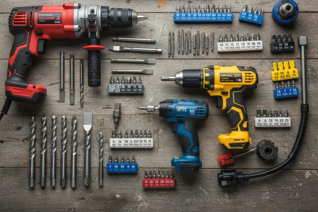 Перфоратори и винтоверти: Тънкости, техники и адаптери